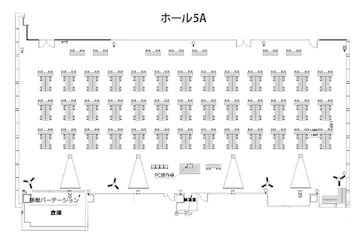 ホール5Aレイアウト図　T自島型