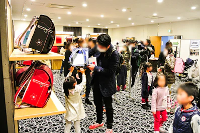 親子連れのお客様で大盛況