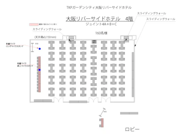 TKPガーデンシティ大阪リバーサイドホテル 会場レイアウト