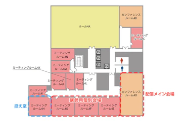 TKP市ヶ谷カンファレンスセンター 4Fフロアマップ
