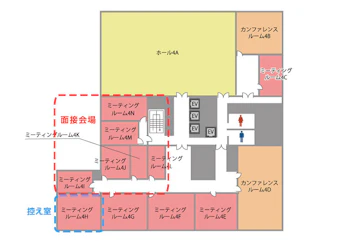 TKP市ヶ谷カンファレンスセンター 4Fフロアマップ