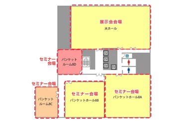 TKP市ヶ谷カンファレンスセンター 8Fフロアマップ
