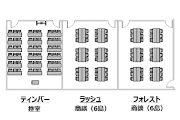 内覧・商談会場／控え室レイアウト