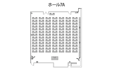 ホール7Aレイアウト図　スクール