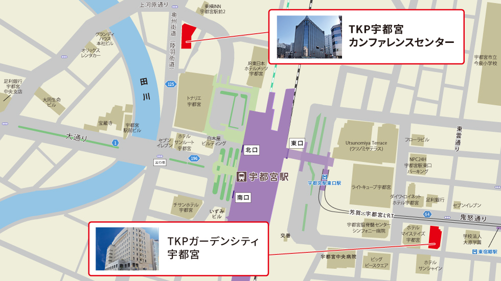 栃木エリア施設マップ